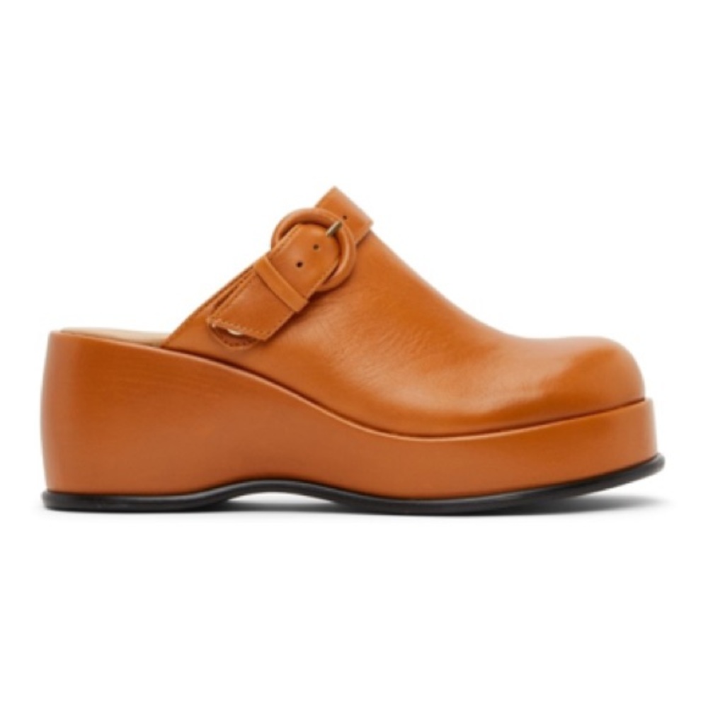 Paloma Wool Brown Leather Clogs